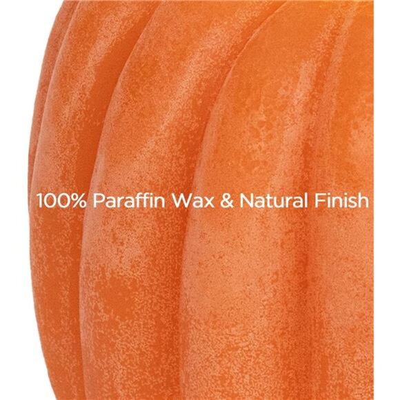 Fall Decorations for Home - Fall Decor - Flickering Flameless Wax Pumpkin LED - Picture 3 of 7